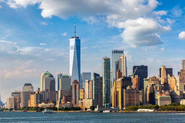 istock Manhattan cityscape in New York 1338456787