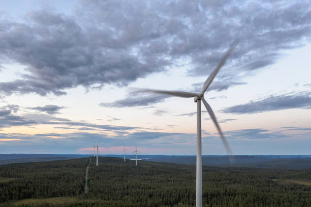 istock A forest landscape with wind power stations 1338462022