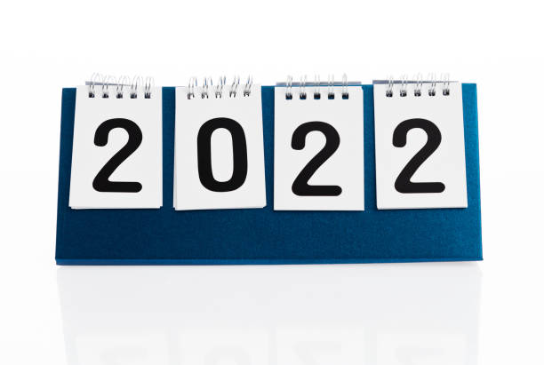 istock New year 2022 calendar on white background 1338465836