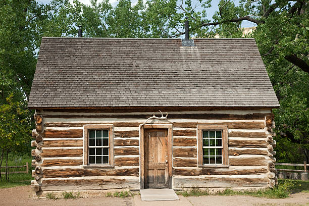 istock Teddy Roosevelt's Maltese Cross Log Cabin 133846682