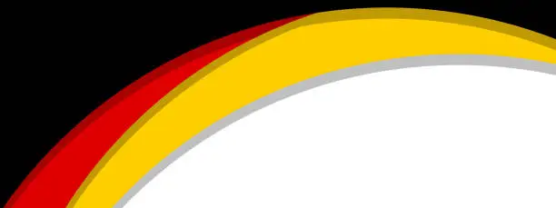 Vector illustration of abstract patriotic background with german flag colors, vector banner or poster template