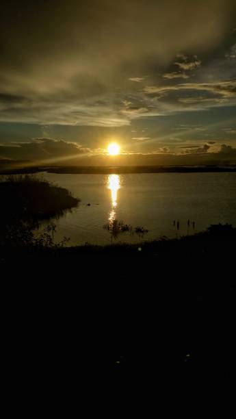 istock Beatiful sunset at Limboto lake, Gorontalo 1338468520