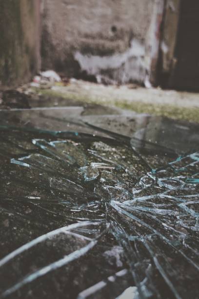 istock Shattered glass lying abandoned in Brooklyn. 1338470487