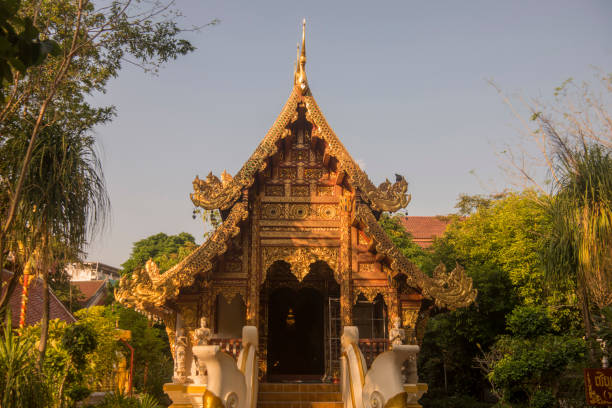 thaïlande chiang rai wat phra singh temple - wat phra sing photos et images de collection