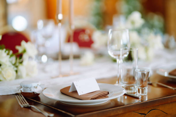 istock Beautiful decorated table for the event. Wedding, birthday, party, event concept. 1338477548