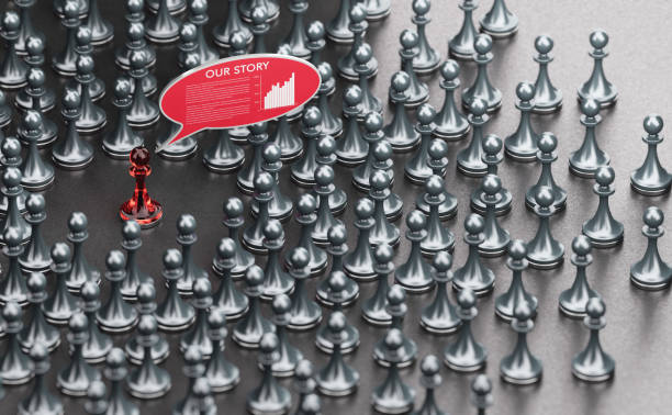 istock Effective storytelling with data in business. Brand communication. 1338477617