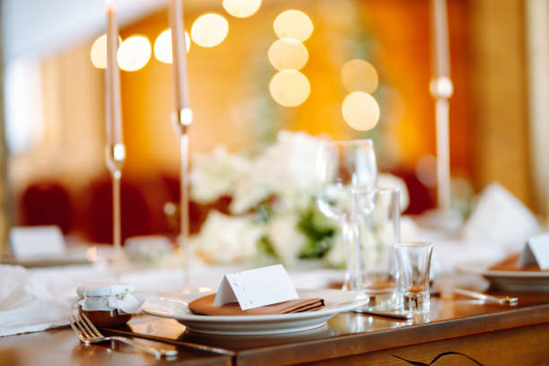 istock Beautiful decorated table for the event. Wedding, birthday, party, event concept. 1338477619