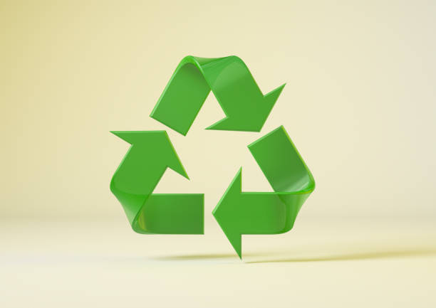 istock Green recycling symbol. Zero waste lifestyle 1338478484