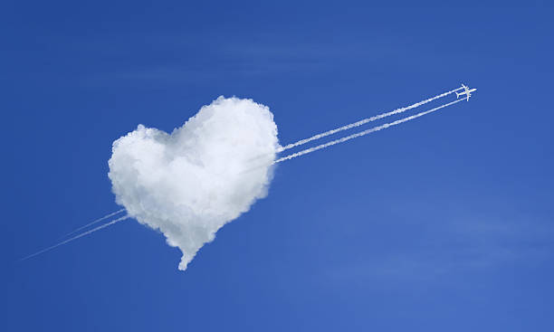 A stunning cloud love heart concept