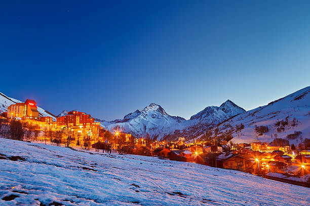 istock Ski resort in Alps 133848195
