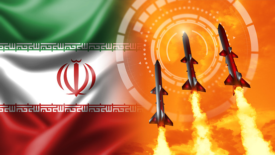 Iran missile attack - military industrial
