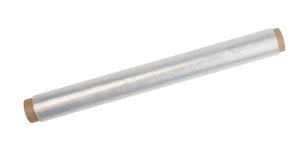 istock Cling film isolated on white. 1338486964