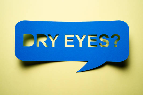 istock Dry Tired Eye Syndrome Speech Bubble 1338490674