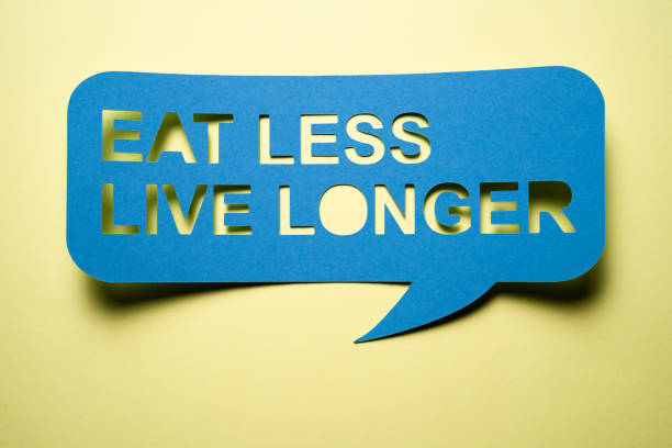 istock Eat Less Live Longer Motivational Message 1338490688