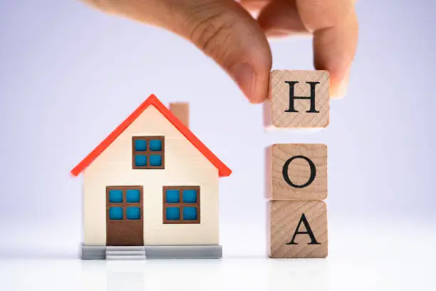 HOA Homeowners Association. Real Estate House Owners Community