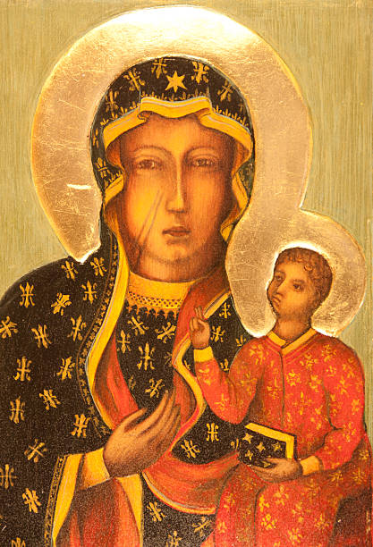 istock orthodox icon - czech mother 133849155