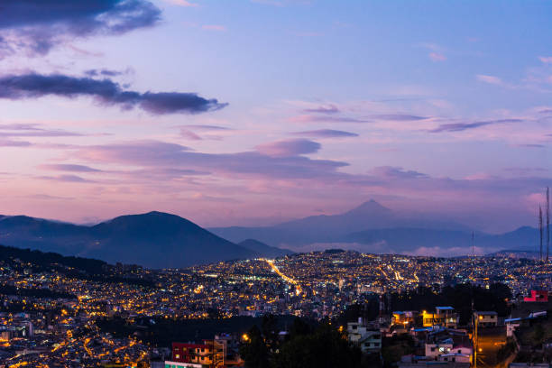 istock Beautiful sunset over the mountains, Cotopaxi volcano 1338510760