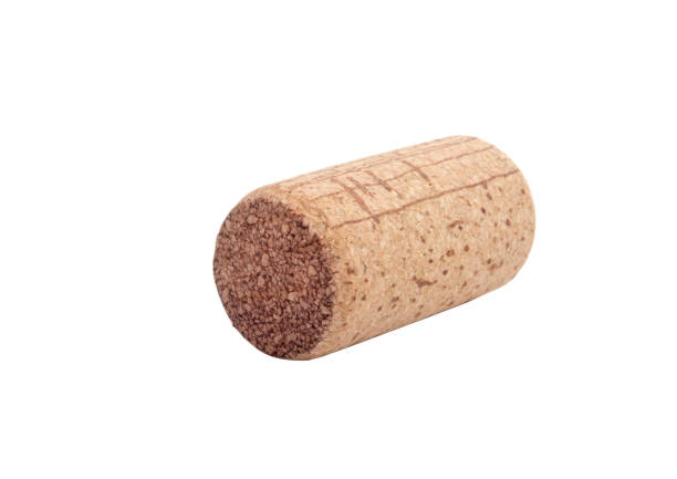 istock Vintage old wine cork isolated on the white 1338514176
