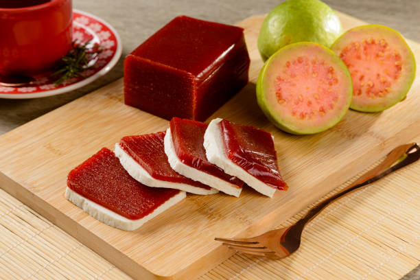 istock Goiabada, a typical sweet made from guava. 1338514411