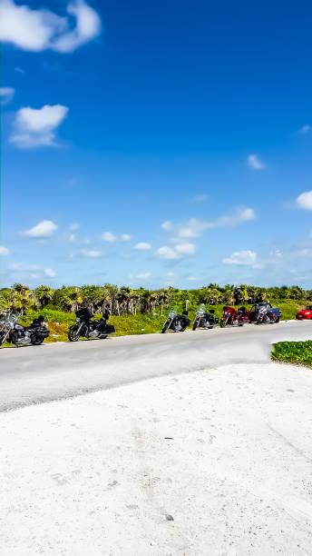 motocykle stoją na poboczu drogi w meksyku - beach buggy zdjęcia i obrazy z banku zdjęć