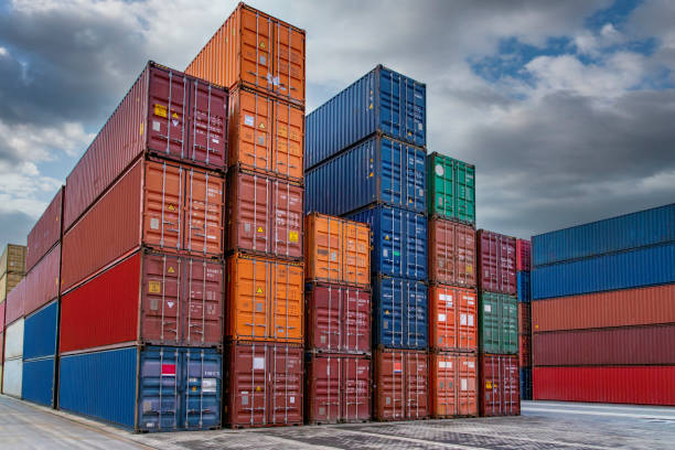 istock Container Terminal in the harbor of Istanbul 1338514917