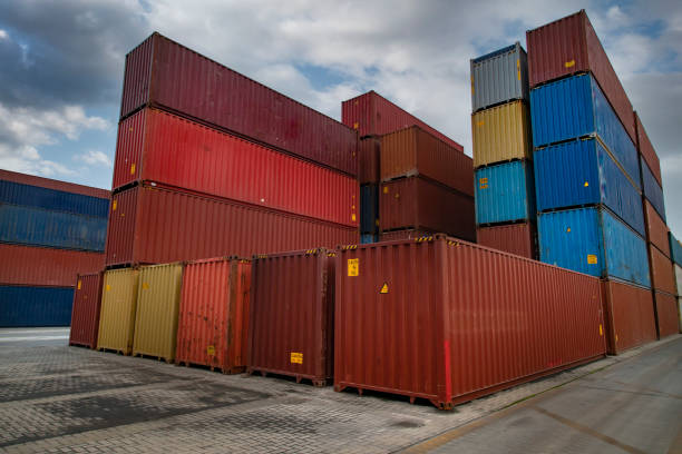 istock Container Terminal in the harbor of Istanbul 1338515726
