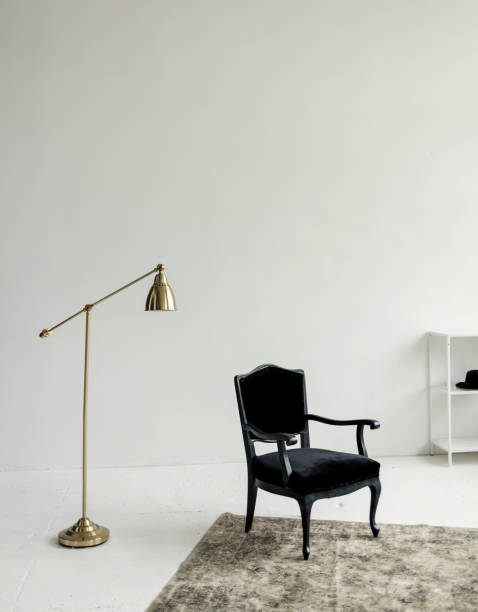 istock Vintage chair and lamp 1338516190