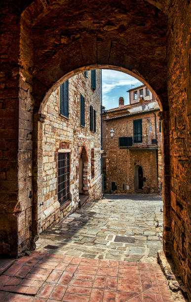 istock medieval village in Tuscany 1338525490