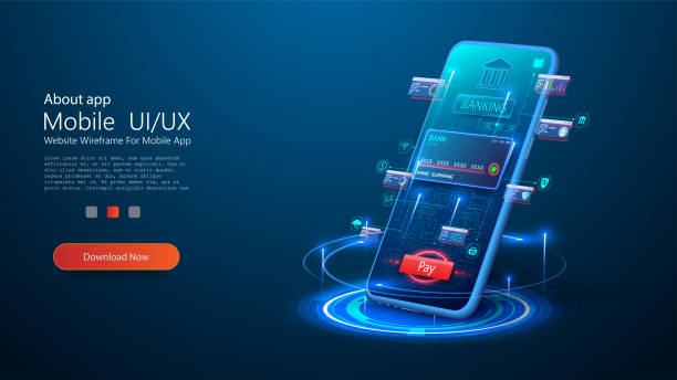 Smart wallet concept with credit or debit card payment application on smartphone screen. Internet banking app. Mobile phone payment with NFC technology, High level payment security. E-payment screen Smart wallet concept with credit or debit card payment application on smartphone screen. Internet banking app. Mobile phone payment with NFC technology payment done stock illustrations