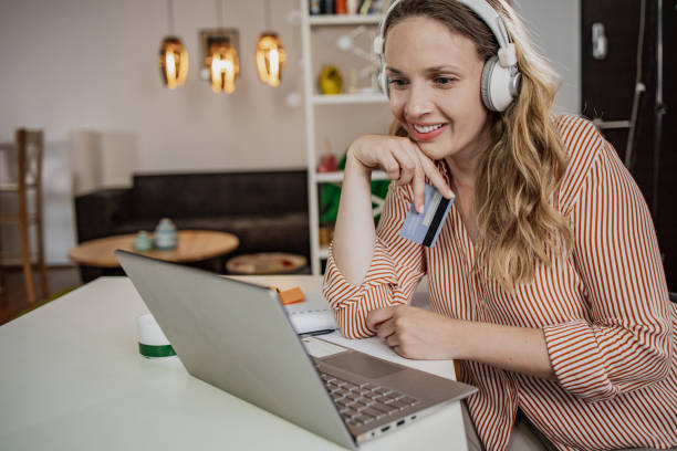 istock Online shopping at home 1338532673