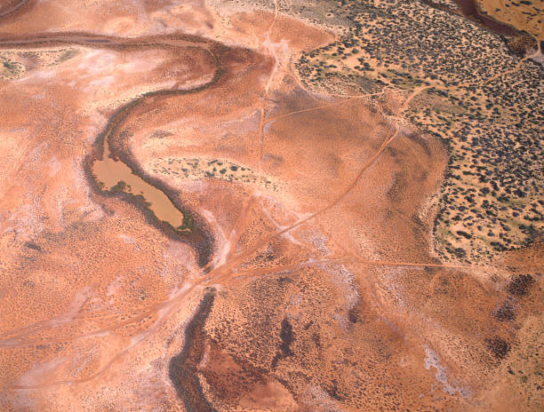 istock Aerial view of desert. 1338532749