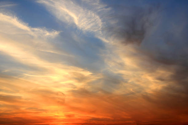 istock Clouds cirrus in a beautiful sky at sunset 1338533910