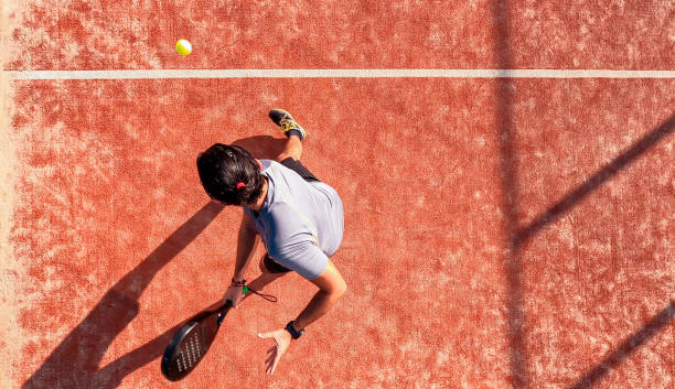 istock View from above of a padel player 1338534257