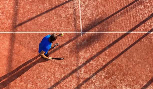 istock View from above of a padel player 1338534335