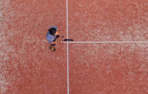 istock View from above of a padel player 1338536018