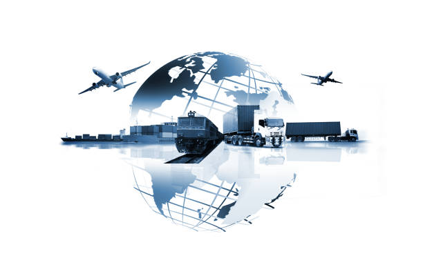 istock The world logistics , there are world map with logistic network distribution on background and Logistics Industrial Container Cargo freight ship for Concept of fast or instant shipping 1338547328