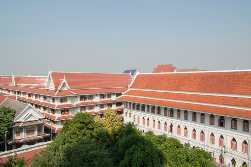 the Wat Pak Nam Temple in Thonburi near the city of Bangkok in Thailand in Southest Asia.  Thailand, Bangkok, November, 2019