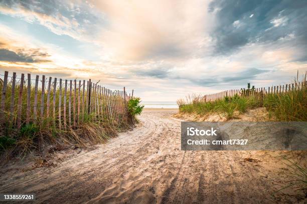 Beach Walkway Stock Photo - Download Image Now - Beach, Rhode Island, New England - USA