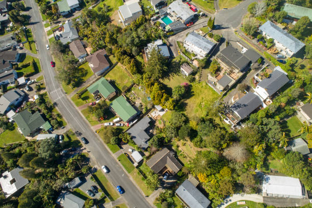 istock Drone view of a city. 1338563845
