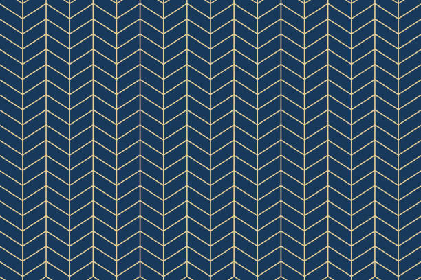 지그재그 라인 원활한 패턴 - chevron pattern repetition zigzag stock illustrations