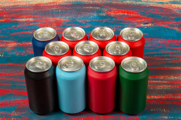 istock several aluminum soda cans in assorted colors 1338565467