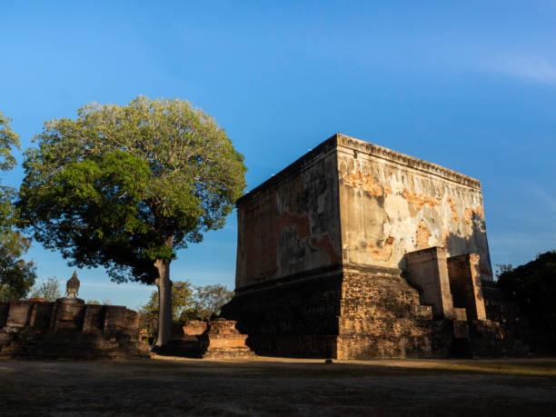 Amazing scene in Sukhothai Historical Park, Thailand.