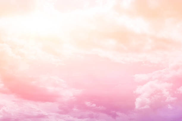 istock Copy space minimal concept of summer pastel sky and white cloud abstract blank background. 1338594681