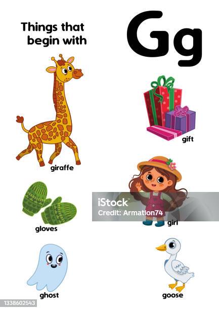 Letter G Stock Illustration - Download Image Now - Alphabet, Animal, Cartoon - iStock Letter G Stock Illustration - Download Image Now - Alphabet, Animal, Cartoon - iStock