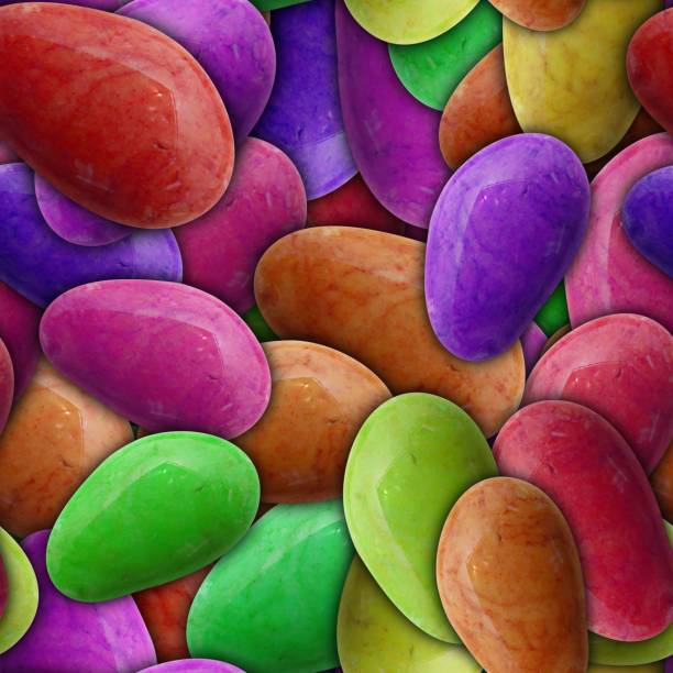 istock Wet sea stones background. Seamless colorful pattern. Pebble texture. Macro closeup. 1338610637