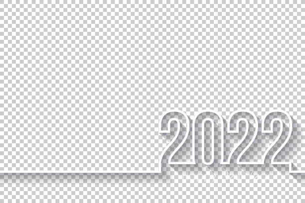 ハッピーニューイヤー2022デザイン - 空白の背景 - 2022年点のイラスト素材／クリップアート素材／マンガ素材／アイコン素材