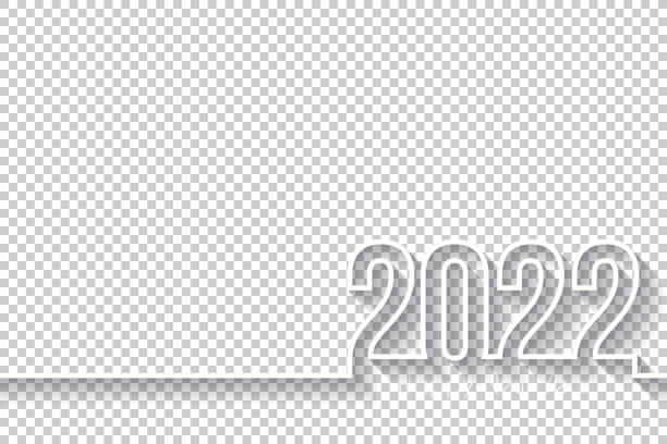 Happy New Year 2022 Design Blank Background Stock Illustration - Download  Image Now - 2022, New Year, New Year's Eve - iStock