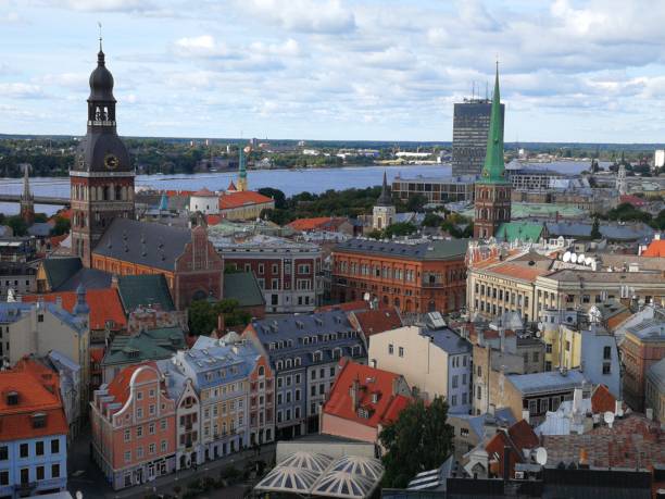 istock Skyline view of Old Riga 1338617578