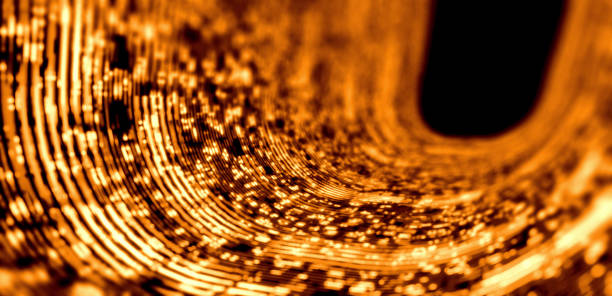 defocused image of  fiber optics lights abstract background