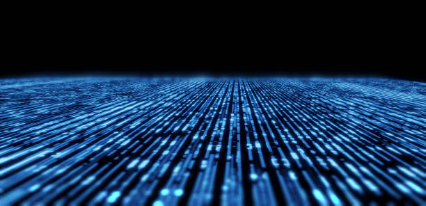defocused image of  fiber optics lights abstract background
